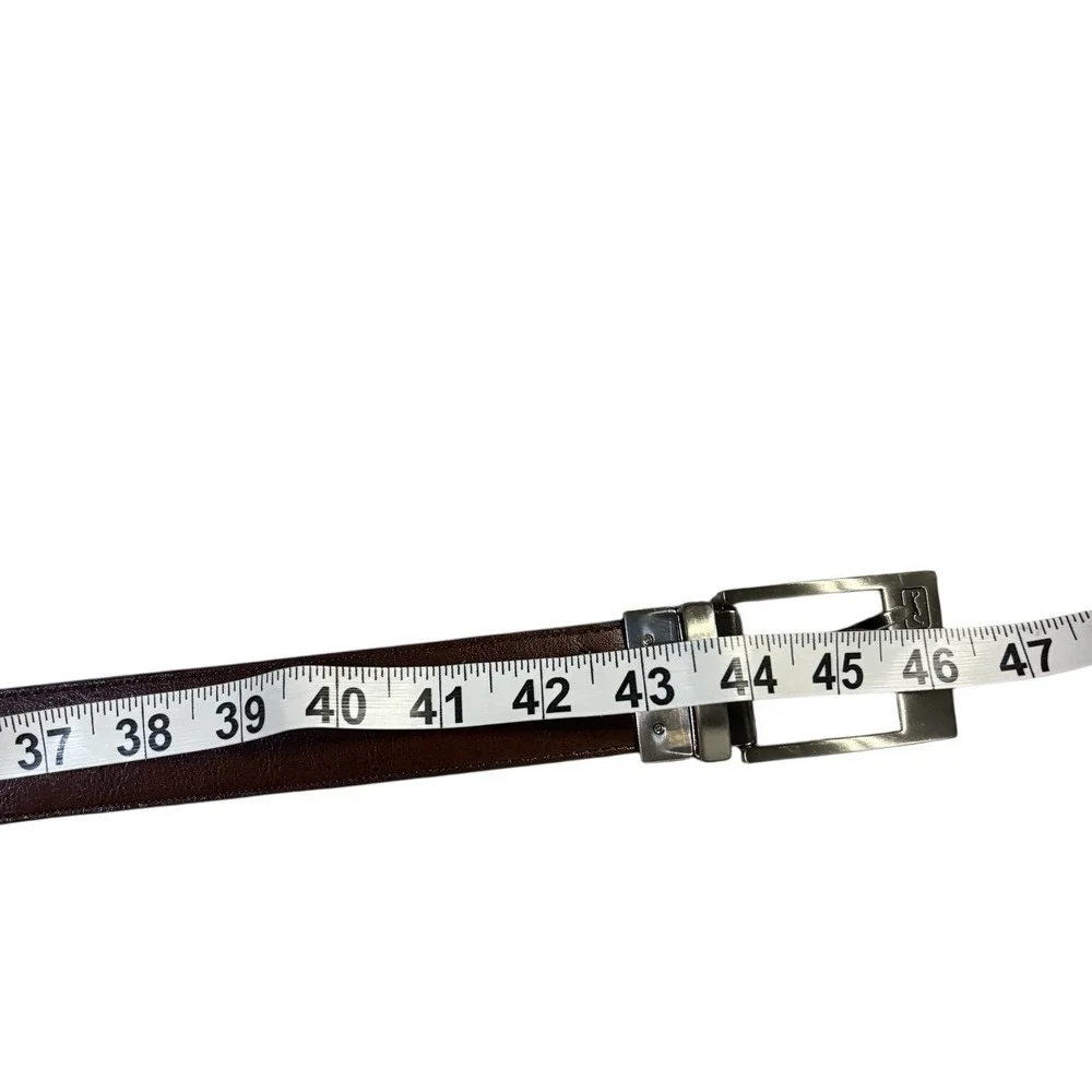 PGA Tour Reversible Leather Belt Brown Black Mens 38‎